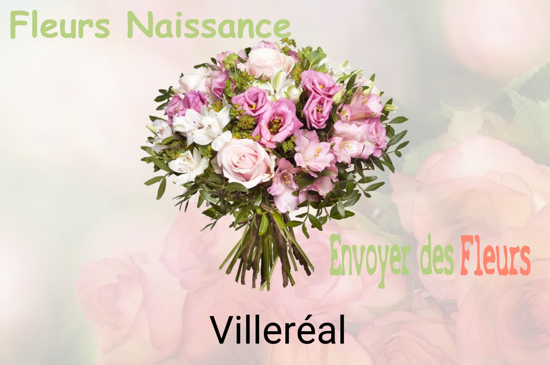 Bouquet de fleurs de naissance livré à Villeréal